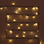 Гирлянда для улицы «Мерцание» 20м 240 ламп LED чёрный провод,1 реж.,IP-54, Теплый белый (возможность соединения)