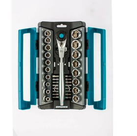 Слесарно-монтажный Gross 14144, 36 предм., черный/синий