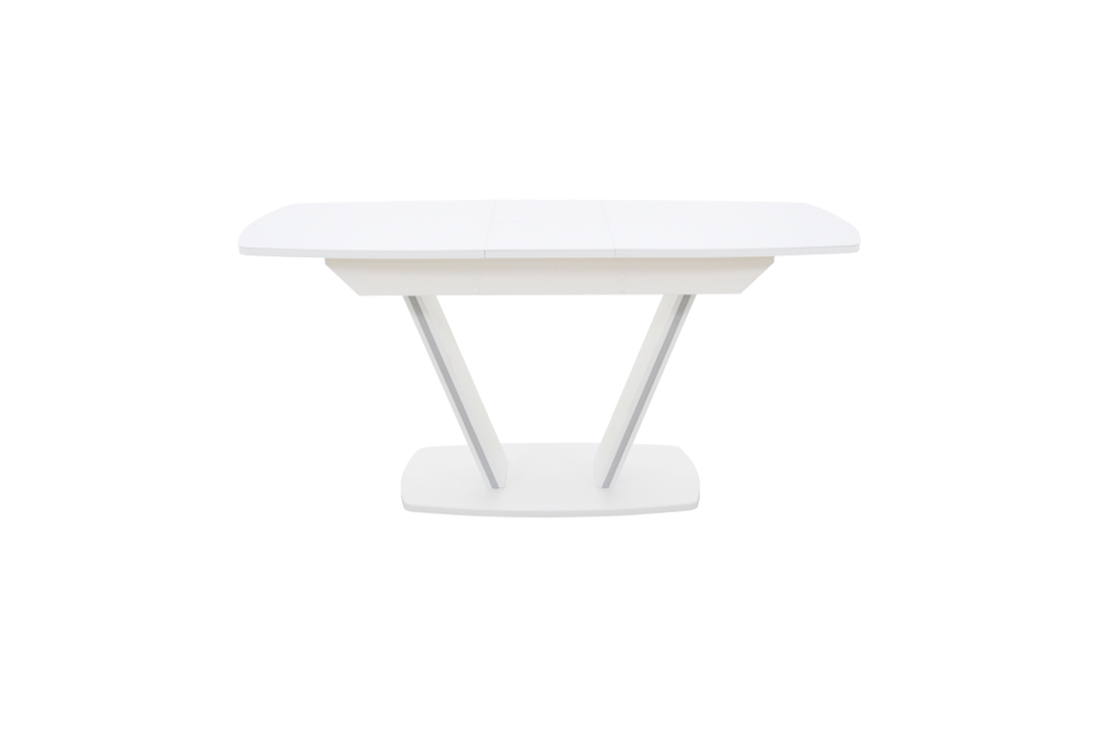 Стол Аврора Дрезден, OPTIWHITE Белый/Белый матовый шагрень