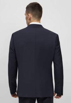 Мужской костюм тройка (темно-синий) А52