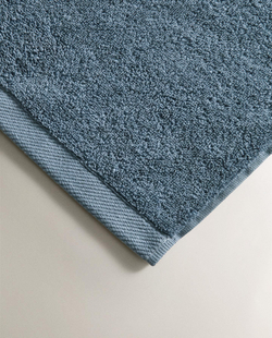 Zara Home - Гладкое махровое хлопковое банное полотенце (500 гхм2), голубой, 50х90 см