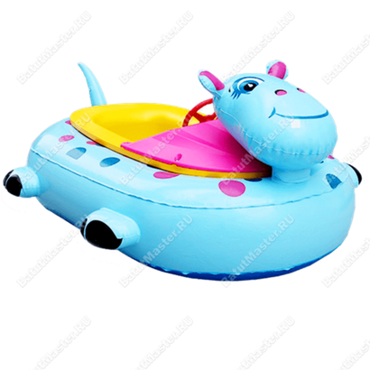 Электрическая бамперная лодка «Голубая коровка» на часовом механизме