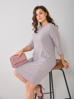 Платье П-034Ж/серый-краснаямережка