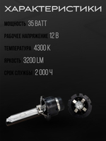 Ксеноновые лампы D2S 4300к