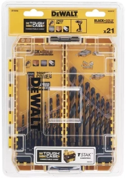 Набор сверл по металлу (21 шт; HSS-G) Dewalt DT70755