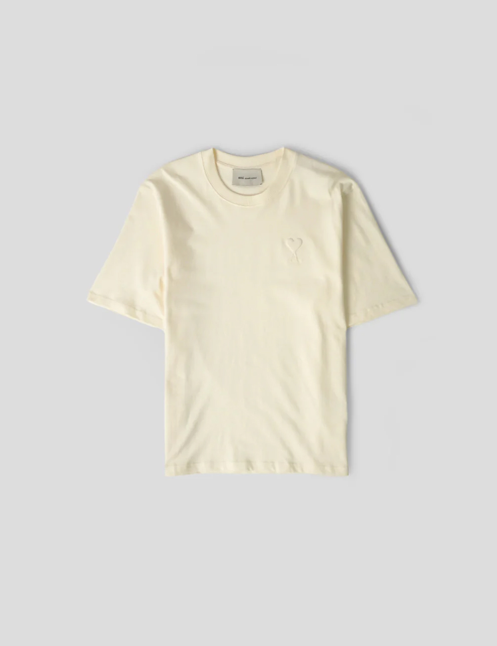 Футболка AMI PARIS "Blanc Creme"