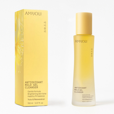 AMIJOLI Antioxidant Mild Gel cleanser Yuzu&Resveratrol Мягкий гель для умывания с экстрактом юдзу и ресвератролом 150мл