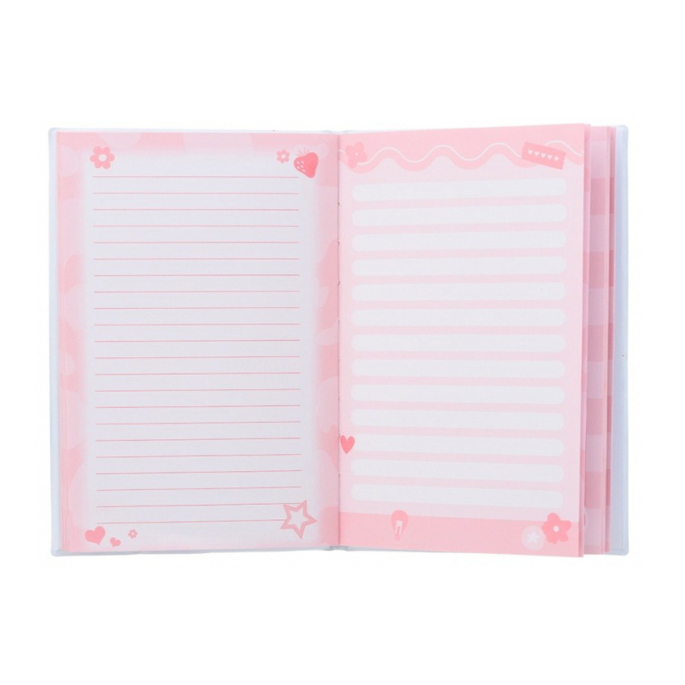 Блокнот Basir, формат А5, серия "Капибара", мягкая обложка, с игрушкой сквиш, 80 листов, размер 21*14 см