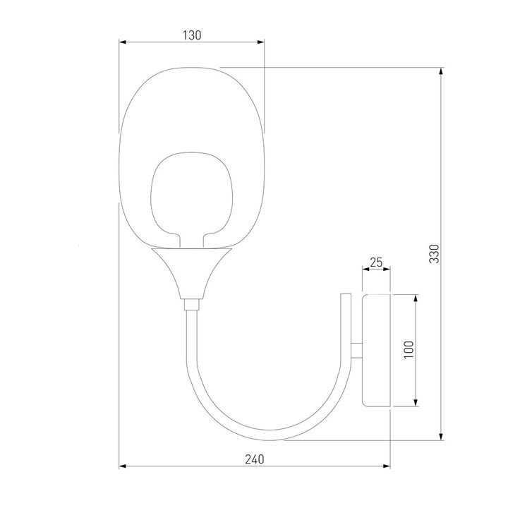 Бра Eurosvet Spritz 70218/1 латунь