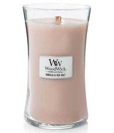 Ваниль и морская соль, ароматическая свеча, WoodWick