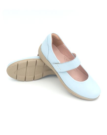 1102 Женские балетки (Светло-синий)