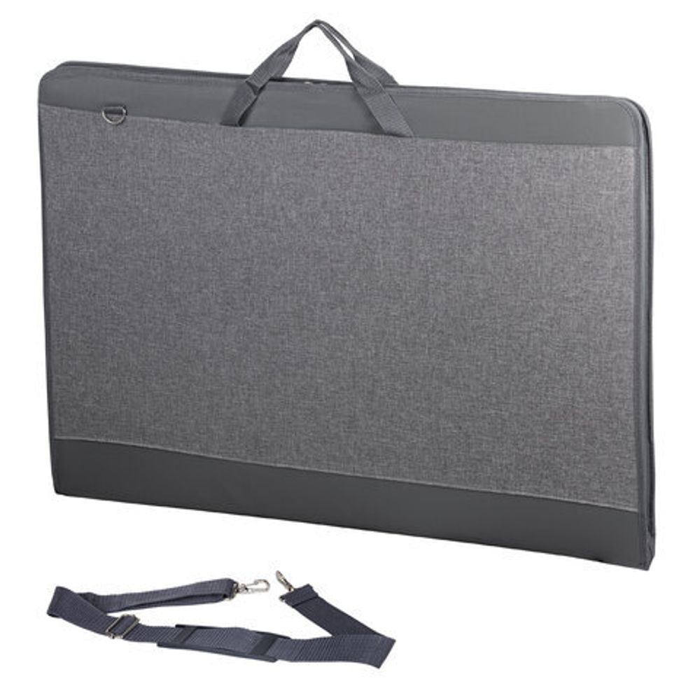 Папка-сумка для рисунков и чертежей каркасная А1 (64х90 см), экокожа, BRAUBERG ART CLASSIC, 272991