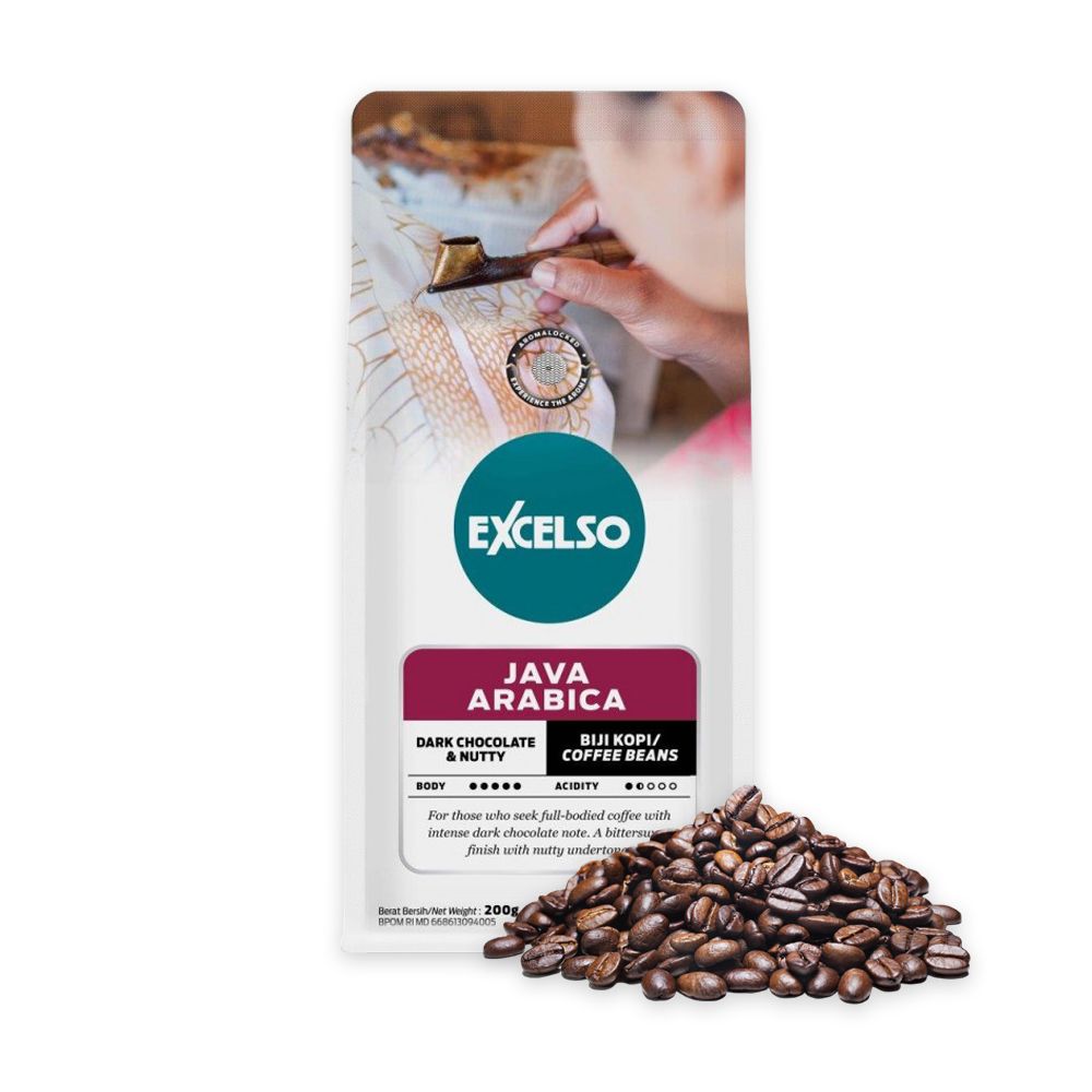 Кофе в зернах Excelso Java Arabica 200 г