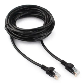 Патч-корд MrSpeed / LAN UTP4 Cat.5E 24AWG CCA 7 м, черный