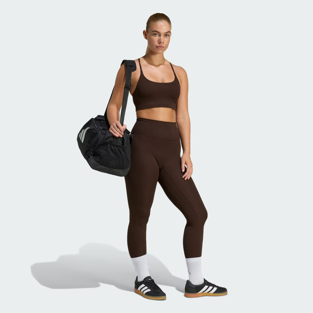 Спортивный бюстгальтер adidas All Me с легкой поддержкой из рибаны - ADIDAS
