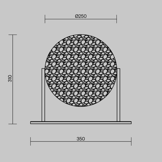 Настольная лампа Maytoni Modern Mangata MOD387TL-L8CH3K