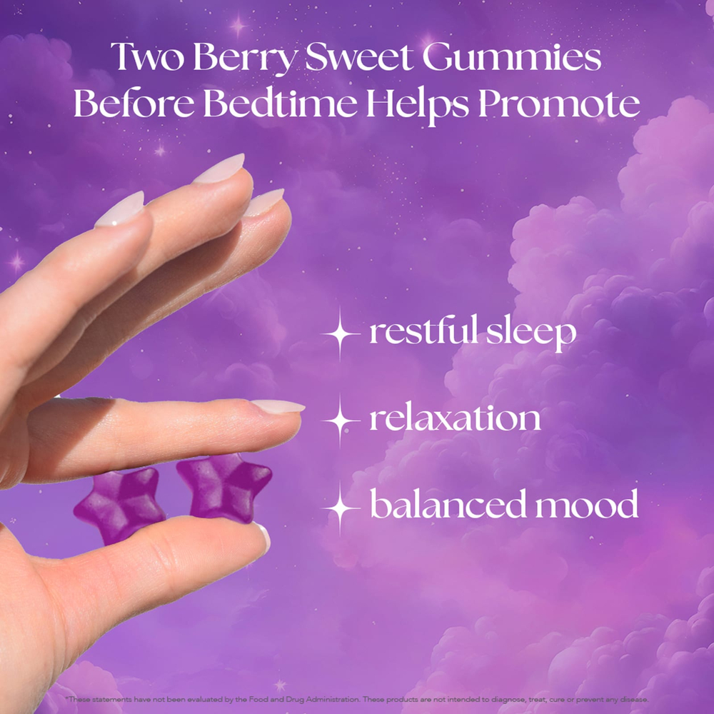 HAIRtamin, SLEEPtamin®, жевательные мармеладки, сладкие сны с ягодами, 60 веганских жевательных таблеток