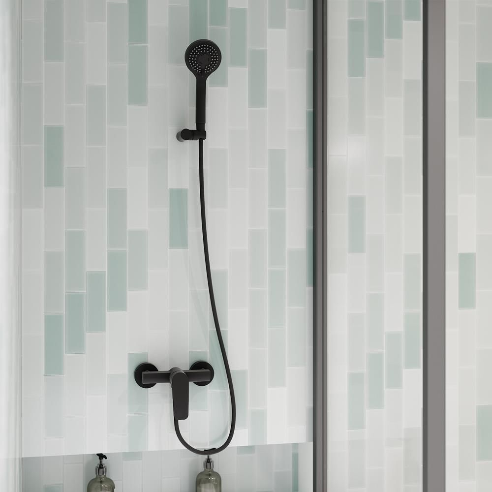 Смеситель для ванны с душевым комплектом NEW FLY 570502BTNM чёрный