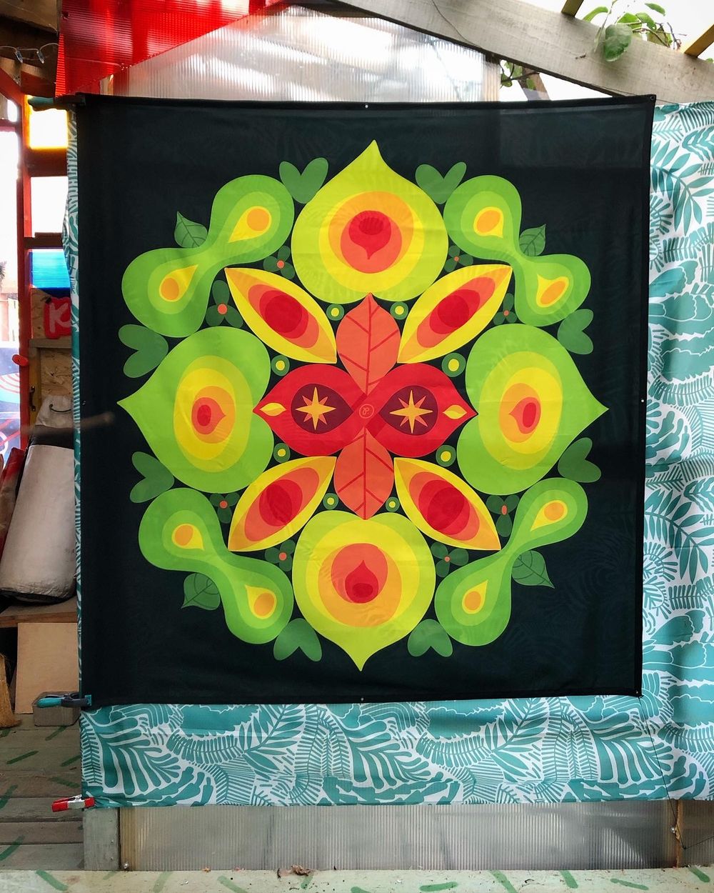 Полотно Plushedelica «Протея» осенняя