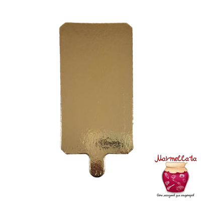 Подложка 120*65 мм золото (1,5 мм)