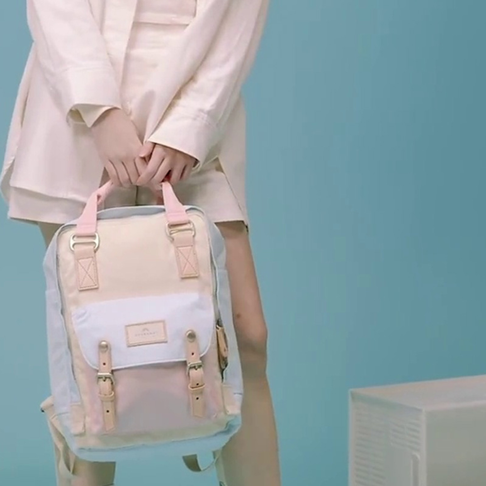 Doughnut Backpacks Cream X Ice Blue X Cherry Blossom