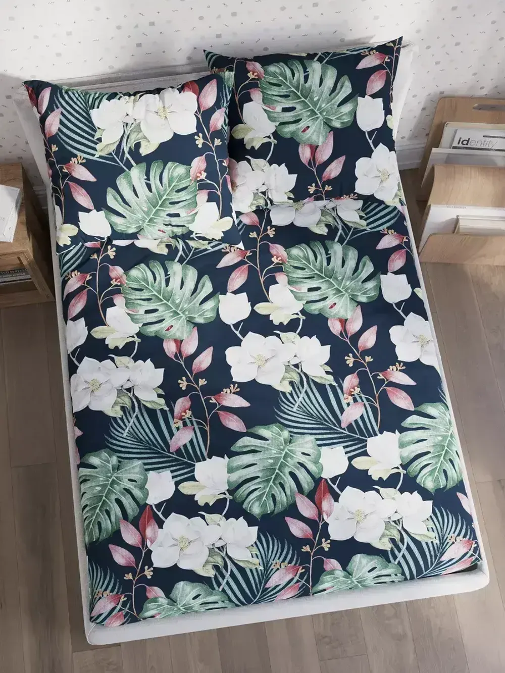 Постельное белье Полисатин Мечта "Цветочная феерия" 1,5-сп Наволочка 50х70 см 1 шт Простынь 150x215 смПододеяльник 145x215 см