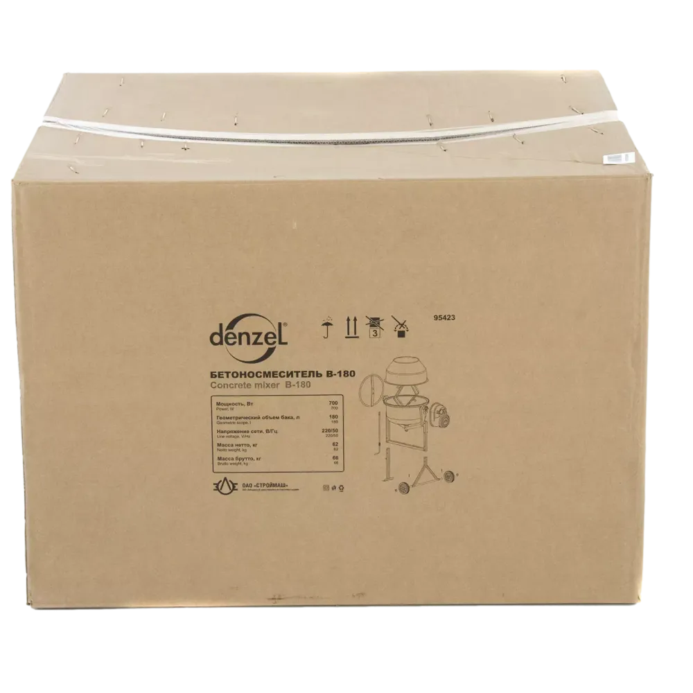 95423 Бетоносмеситель   B-180, 700 Вт, 180 л Denzel