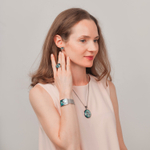 Серьги Fiore Luna AE01688-3 BL/S