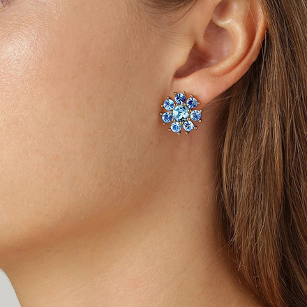 Серьги Dyrberg Kern AUDE SG L.BLUE/AQUA 440039