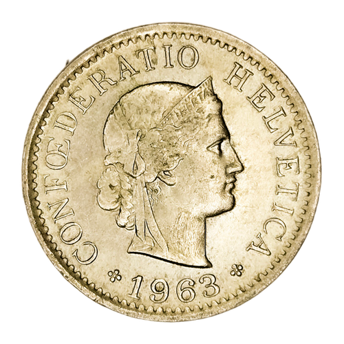 Switzerland, 5 Rappen, 1963 – Libertas Series, XF