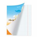 Тетрадь предметная "ЯРКАЯ", 36 л., обложка мелованная бумага, ГЕОМЕТРИЯ, клетка, BRAUBERG, 404229