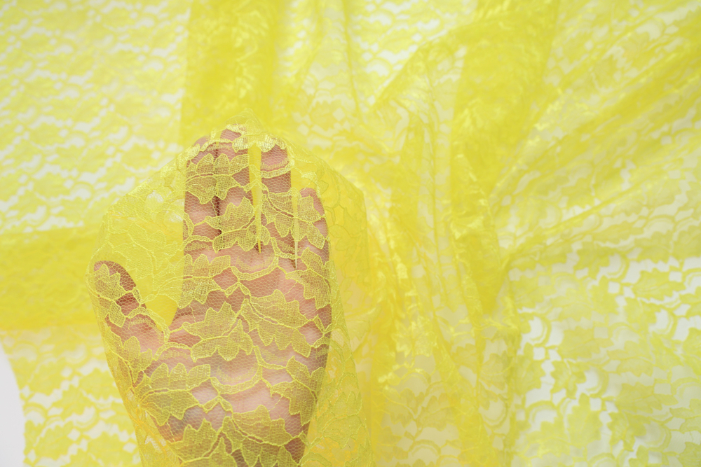 Гипюр лимонный