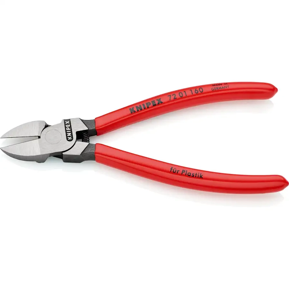 Кусачки боковые для пластмассы 160 мм Knipex 72 01 160