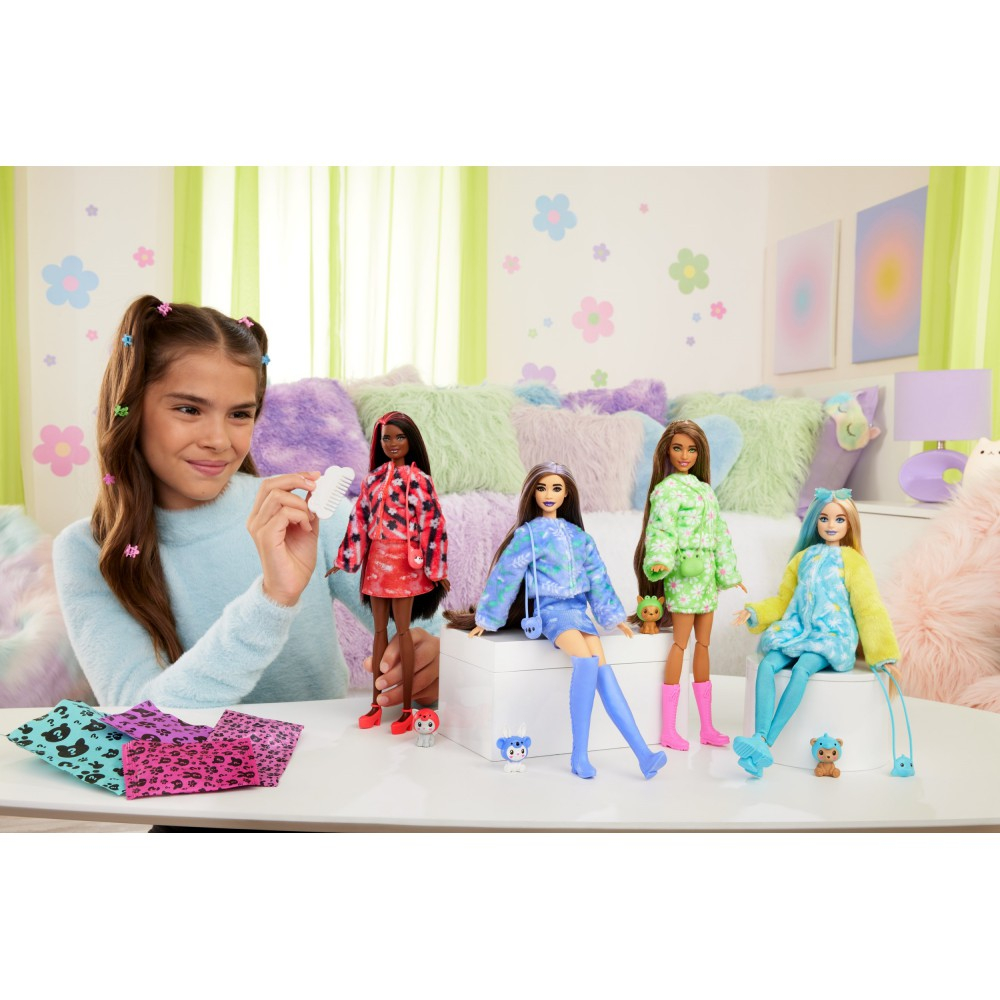 Barbie Cutie Reveal - Кукла Barbie Зайчик-Коала + животное HRK26