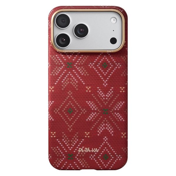 Чехол Pitaka Edge Case для iPhone 17 Pro, Красный | Scarlett