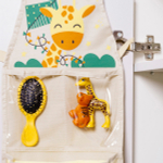 Набор для детского сада: кармашек, коврик, наклейки. Жираф