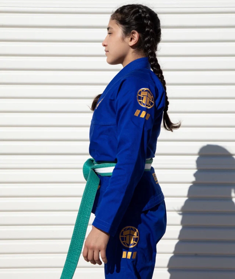 Детское кимоно Tatami PRO SERIES - BLUE & CHAMPION GOLD