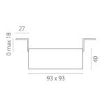 G214506WMOD Светильник DOMINO QUAD под LED модуль/лампу МR16 БЕЛЫЙ (214510+214506+214006)