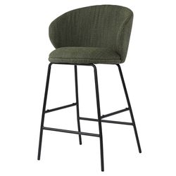 Стул полубарный Comfy, рогожка, шпинат