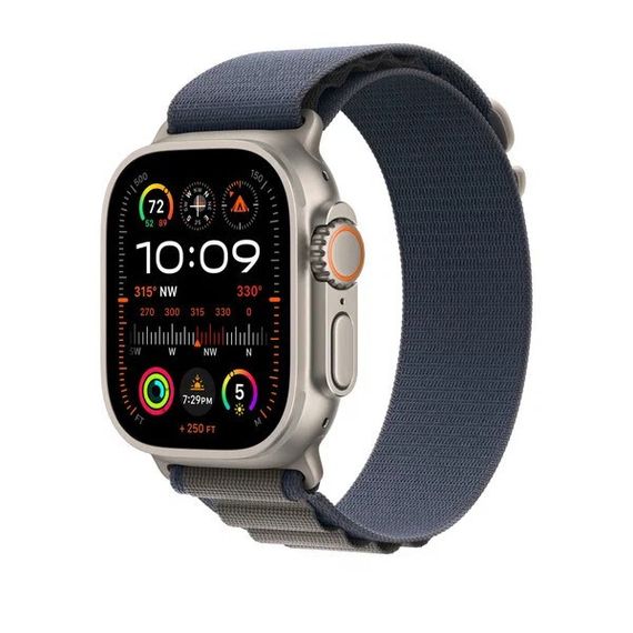 Ремешок Apple Trail Loop для Apple Watch 49 мм размер S Blue Alpine (MT5J3ZM/A)