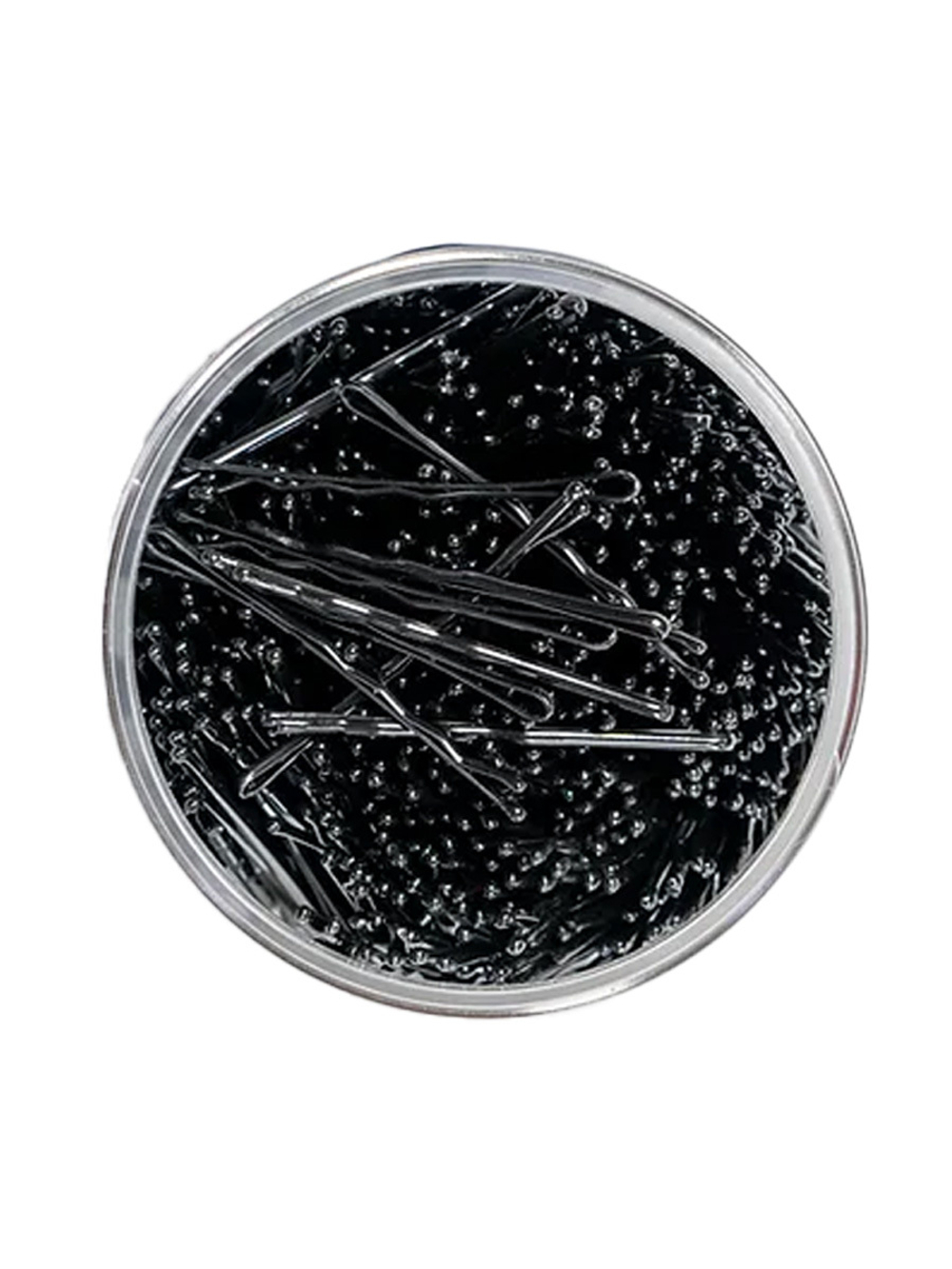 Невидимки Ставвер черные волнистые 60мм 500гр/уп