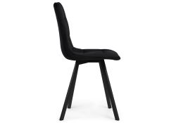 Стул на металлокаркасе Чилли П черный велюр / черный