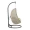 Cira Многоцветное подвесное кресло с темно-серым основанием
