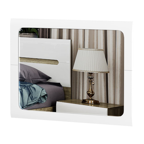 Наоми З-03 дуб каньон/белый глянец зеркало 790*590*20 БТС