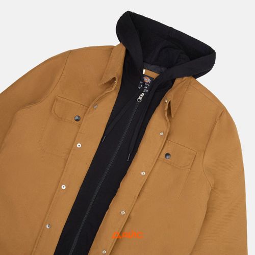 Куртка мужская Dickies Skateboarding Duck Shirt Jacket  артикул:TJSK5-brown - купить в магазине Дайс