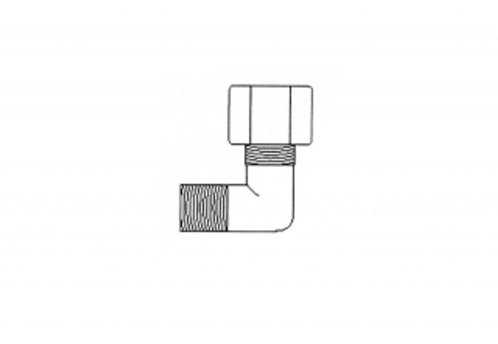 Фитинг JC 40-4-6 Aquapro Уголок 1/4&quot;х3/8&quot; (резьба)