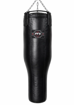 PFS-ProFightingSport груша боксерская 130×50 см ПВХ черная фигурная (гильза)