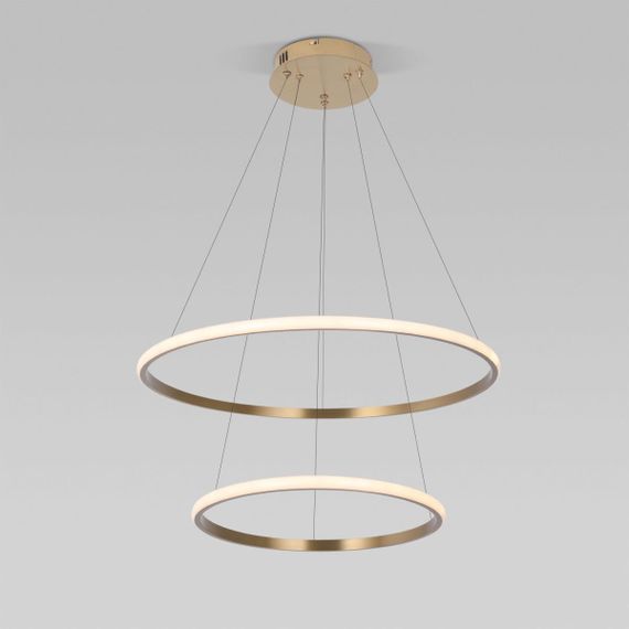 Подвесной светодиодный светильник Eurosvet Collars 90264/2 латунь