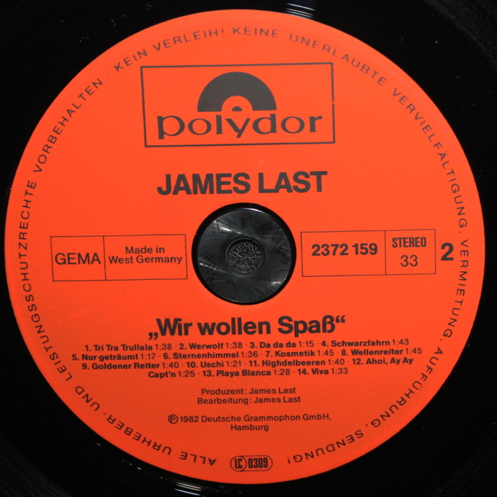 James Last / Wir Wollen Spass! (LP)