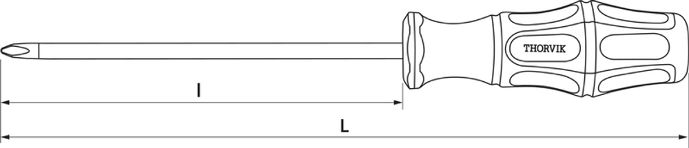 SDP2150 Отвертка стержневая крестовая, PH2x150 мм